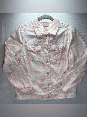 Chico’s Pink Tie-Dye Women’s Jacket - Size 1